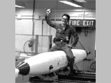 'Dr. Strangelove' - photo of Bill Woodward in Special Weapons bay.