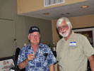 Chuck Schabel and Steve Linebarger at the reception