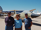 Jim & Marie Jenkins with Bill Woodward in front of F-104