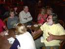 Table conversation at Thursday night's dinner
