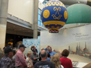 The exhibits at the balloon museum were so colorful!