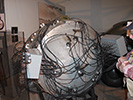 Exhibit showing the wiring and electronics of an early implosion device