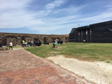 Cannon on display at Fort Sumter