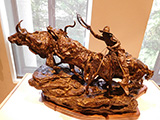 One of the many scuptures at the museum