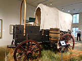 Covered wagon exhibit at the museum