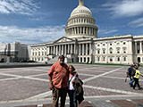 Steve and Pauline Bisel in front of the Capitol