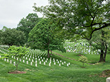 The Arlington National Cemetery is a beautiful setting