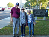 Paul and Jan Baker with Pauline Bisel at the Museum of the Air Force
