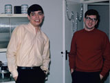 Christmas 1968 at the Jenkins (L-R): Tom Buczek, Steve Linebarger.