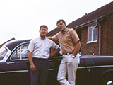 Ken Fleeman and Jim Jenkins (L-R), Rayne, Essex, August 1969