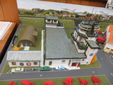 Scale model of the control tower at the museum