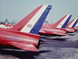 RAF Red Arrow Folland Gnat aircraft aft fuselage