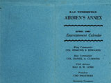 Airman's Club April 1967 Calendar - Side 1. Submitted by Chris Strobel